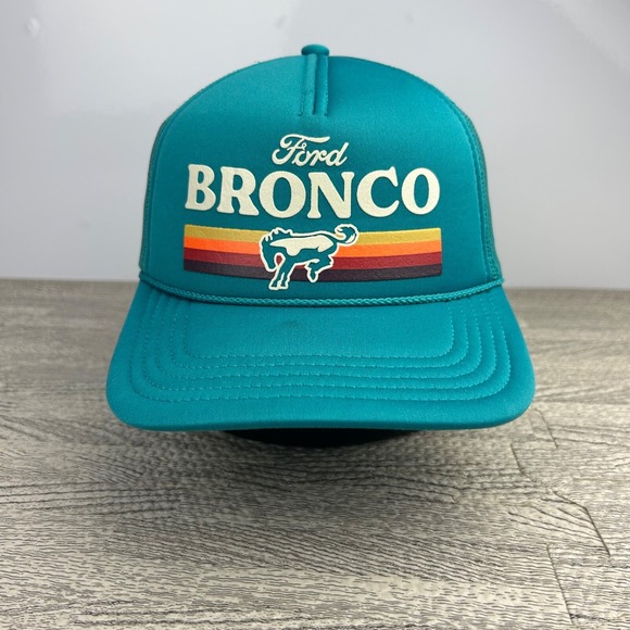 American Needle Other - American Needle Ford Bronco Trucker Hat Cap Snap Back Adjustable Blue Rope Adult